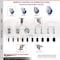 Service Caster 3 Inch 316SS Blue Poly Swivel 1-1/8 Inch Expanding Stem Caster Set Brake SCC SCC-SS316EX20S314-PPUBBLUE-TLB-118-4 - alternate 2